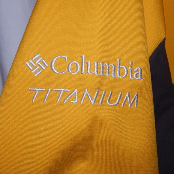NWT Men Columbia jacket coat 4XL Gold Grey wind / water resistant - Picture 6 of 8